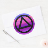 Cirkel en Driehoek Herstel Soberheid Sticker (Envelop)