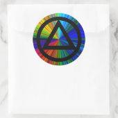 Cirkel en Driehoek Herstel Soberheid Sticker (Tas)