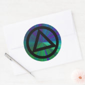 Cirkel en Driehoek Herstel Soberheid Sticker (Envelop)