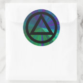 Cirkel en Driehoek Herstel Soberheid Sticker (Tas)