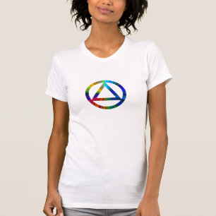 Cirkel- en driehoeksherstelbeveiliging t-shirt