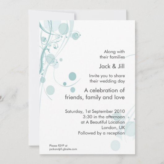 Cirkel en Spiraal (mist) 5x7 Kaart (Voorkant)