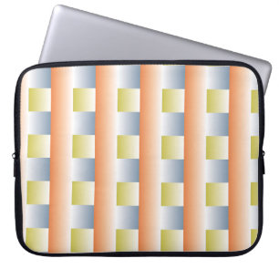 Cirkel fantasy gradiënt herhaalt patroonontwerper laptop sleeve