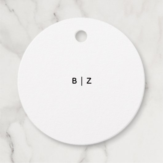 Cirkel Favor Tags Bedankjes Labels (Voorkant)