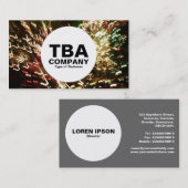 Cirkel - Fiber Optic lamp Visitekaartje (Voorkant / Achterkant)