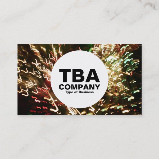 Cirkel - Fiber Optic lamp Visitekaartje (Voorkant)