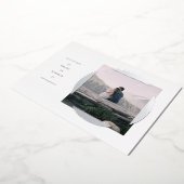 Cirkel frame Save the Date kaart (Gedraaid)