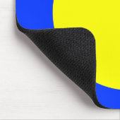 Cirkel - Geel en Blauw Muismat (Hoek)