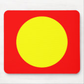 Cirkel - Geel en Rood Muismat (Voorkant)