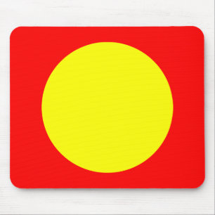 Cirkel - Geel en Rood Muismat