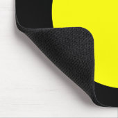 Cirkel - Geel en Zwart Muismat (Hoek)