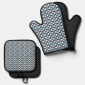 Cirkel Geometrie Oven wanten & Pot Houders Set (Voorkant / Achterkant)