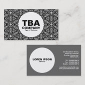 Cirkel - Geometrische bloemen Visitekaartje (Voorkant / Achterkant)