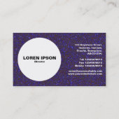 Cirkel - Glanzend blauw Visitekaartje (Achterkant)