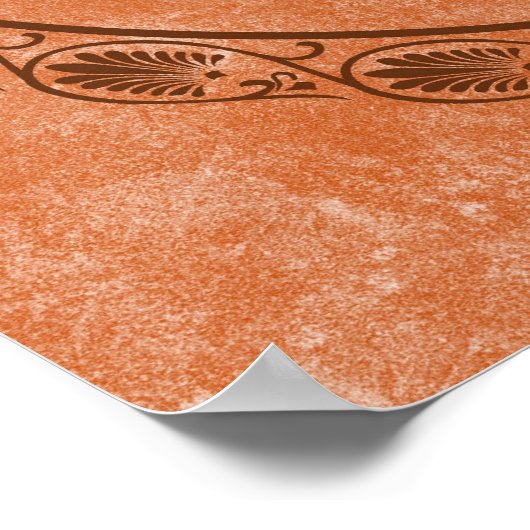 Cirkel Grieks ontwerp Poster (Hoek)