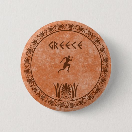 cirkel Grieks ontwerp Ronde Button 5,7 Cm (Voorkant)