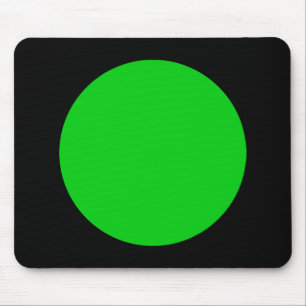 Cirkel - Groen en zwart voorjaar Muismat