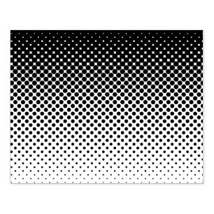 Cirkel Halftoonverlooppatroon 4" x 5" Rechthoek Rubberstempel