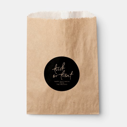 Cirkel Halloween Favor Bag | Halloween Treat Bag Bedankzakje (Voorkant)