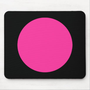 Cirkel - Hot Pink en Black Muismat