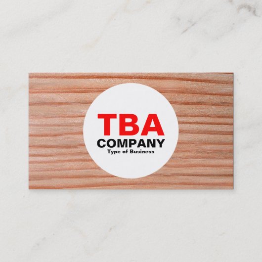 Cirkel - hout 01 visitekaartje (Voorkant)