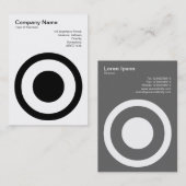 Cirkel II in het midden Visitekaartje (Voorkant / Achterkant)