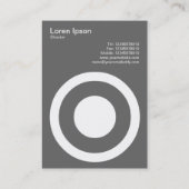 Cirkel II in het midden Visitekaartje (Achterkant)