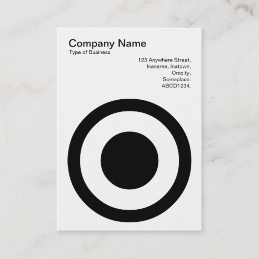 Cirkel II in het midden Visitekaartje (Voorkant)