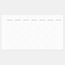 Cirkel IJzeron Label (1")