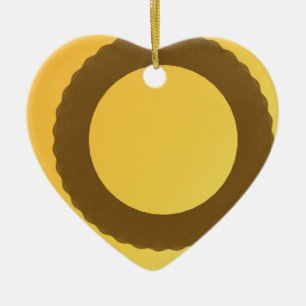 cirkel in bruine aarde abstract keramisch ornament