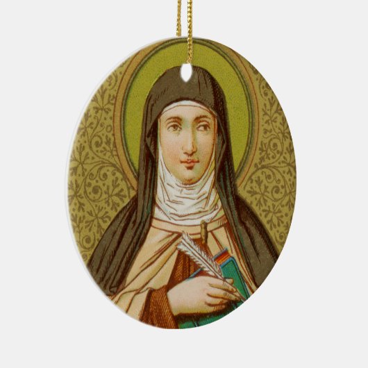 Cirkel in het enkelvoudige Afbeelding St. Teresa v Keramisch Ornament (Rechts)