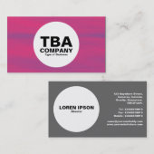 Cirkel - Jet Stream Red Visitekaartje (Voorkant / Achterkant)