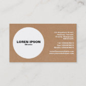 Cirkel - Kartonnen doos Visitekaartje (Achterkant)