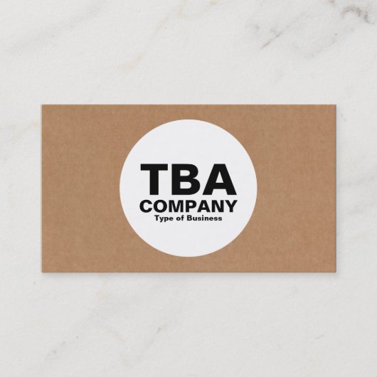 Cirkel - Kartonnen doos Visitekaartje (Voorkant)