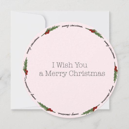 Cirkel kerstkaart (Voorkant)