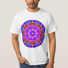 Cirkel Kleurrijk Mozaïek Design T-shirt