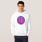 Cirkel Kleurrijke Mozaïek Design Hoodie (Voorkant volledig)