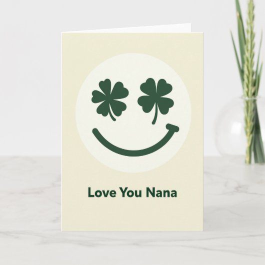 Cirkel Lachende Nana Liefde Kaart (Voorkant)