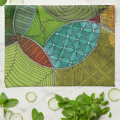 Cirkel leuke keukenhanddoek (Gevouwen)