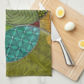 Cirkel leuke keukenhanddoek (Quarter Fold)