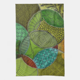 Cirkel leuke keukenhanddoek