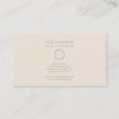 Cirkel levenssymbool Yoga-instructeur Gepersonalis Visitekaartje (Achterkant)