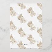 Cirkel Lijst kerstmis foto's ventilator Folie Feestdagenkaart (Achterkant)