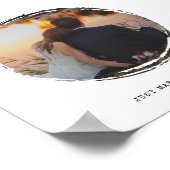 Cirkel Lijst Verf Splotch Foto Liefde Poster (Hoek)