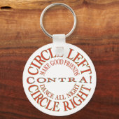 Cirkel links, cirkelrechts sleutelhanger (Voorkant)