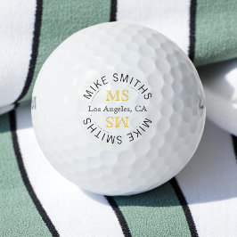 Cirkel logo golf-speler monogram golfballen