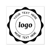 Cirkel Logo met tekst zakelijke rubberen stempel (Design)
