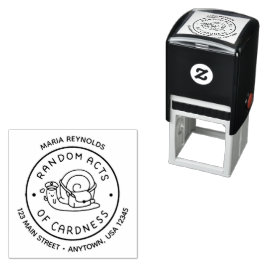 Cirkel Logo Terugkeeradres Zelfbrekende stempel