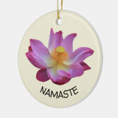 Cirkel Lotus Namaste Yoga Keramisch Ornament (Links)