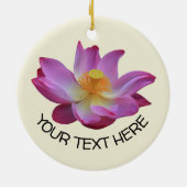 Cirkel Lotus Namaste Yoga Keramisch Ornament (Achterkant)